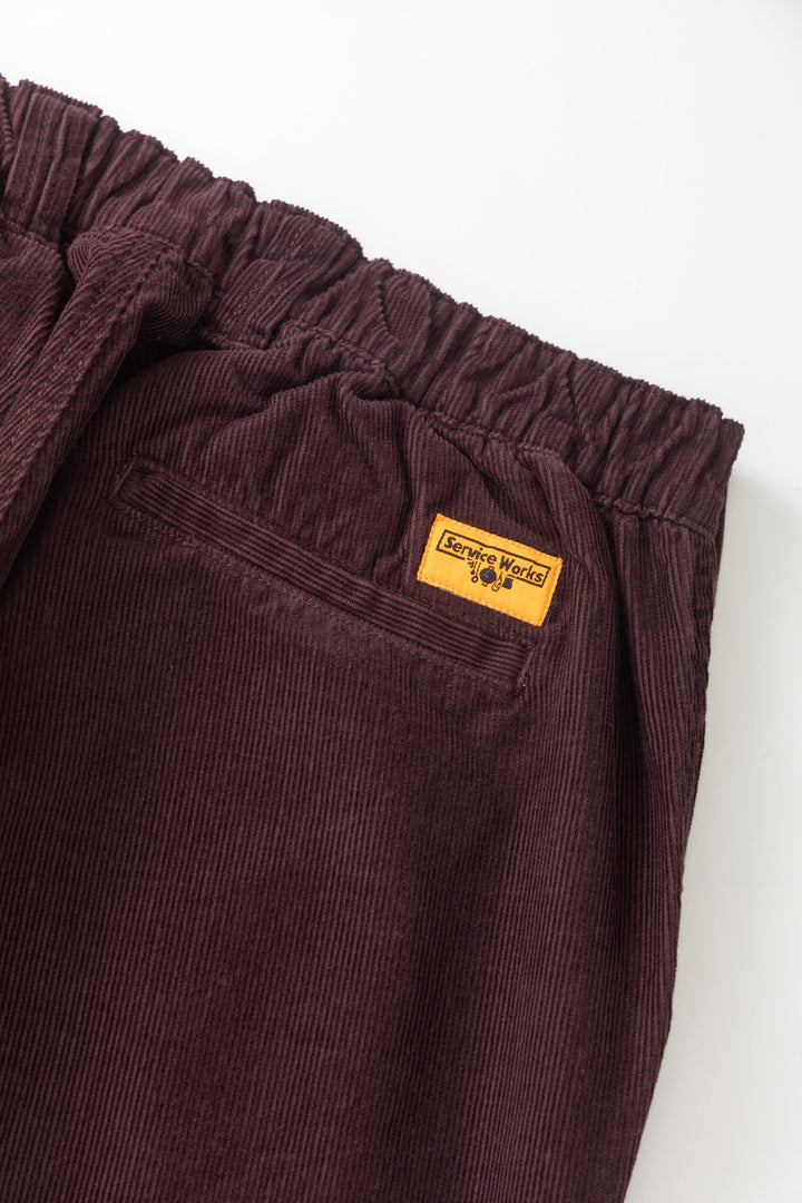 Service Works -  Fine Cord Waiter Pants - Burgundy