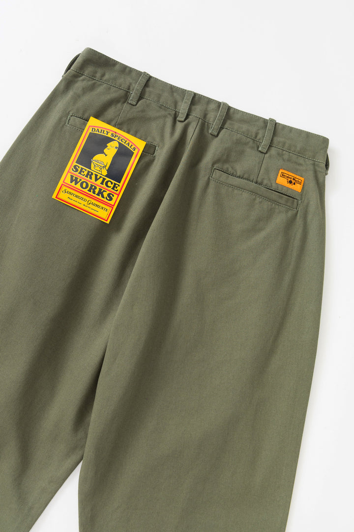 Service Works -  Twill Part Timer Pants - Olive