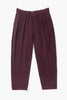 Service Works -  Fine Cord Part Timer Pants - Burgundy