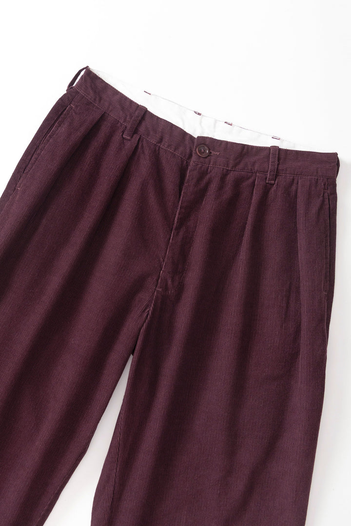 Service Works -  Fine Cord Part Timer Pants - Burgundy