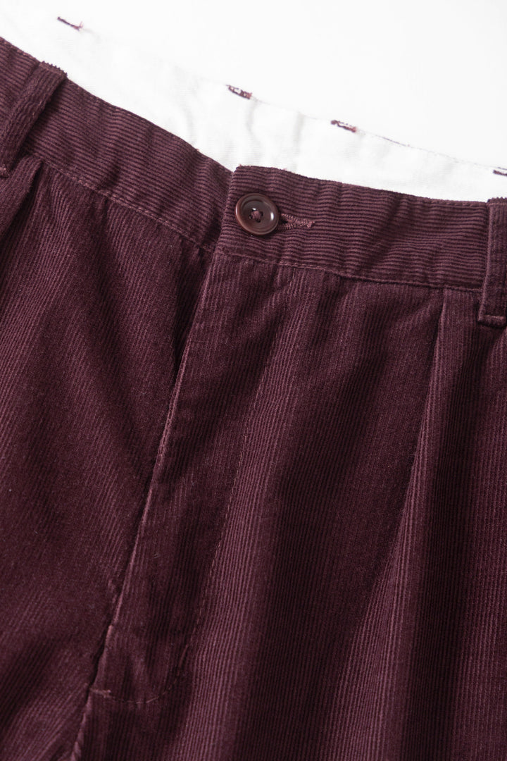 Service Works -  Fine Cord Part Timer Pants - Burgundy