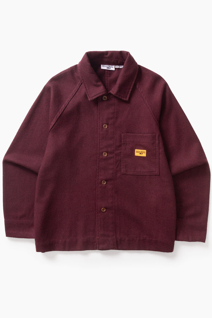 Service Works -  Flannel FOH Overshirt - Burgundy