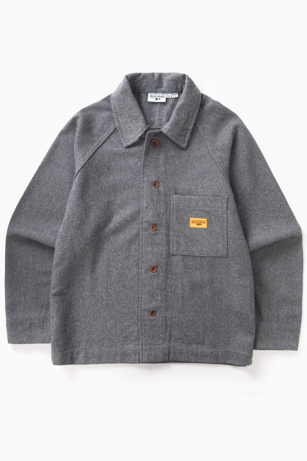 Service Works -  Flannel FOH Overshirt - Charcoal