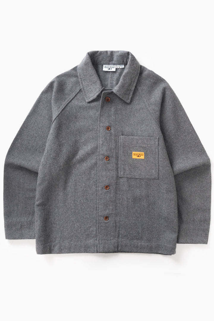 Service Works -  Flannel FOH Overshirt - Charcoal