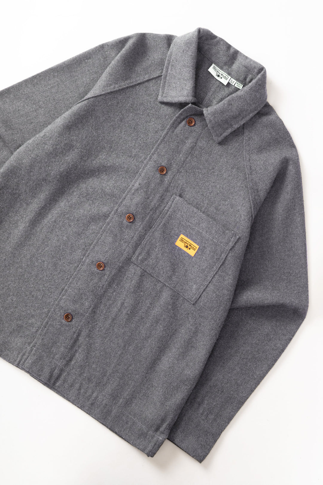 Service Works -  Flannel FOH Overshirt - Charcoal