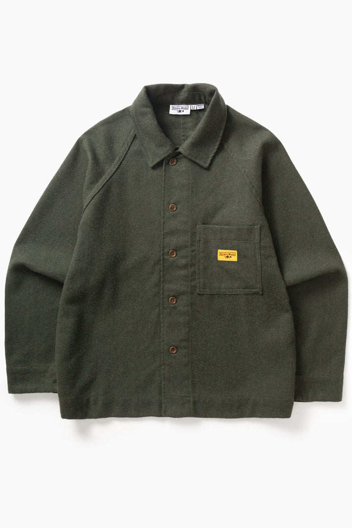 Service Works -  Flannel FOH Overshirt - Forest