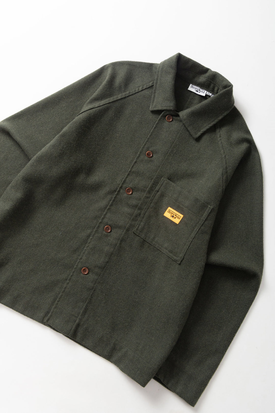 Service Works -  Flannel FOH Overshirt - Forest