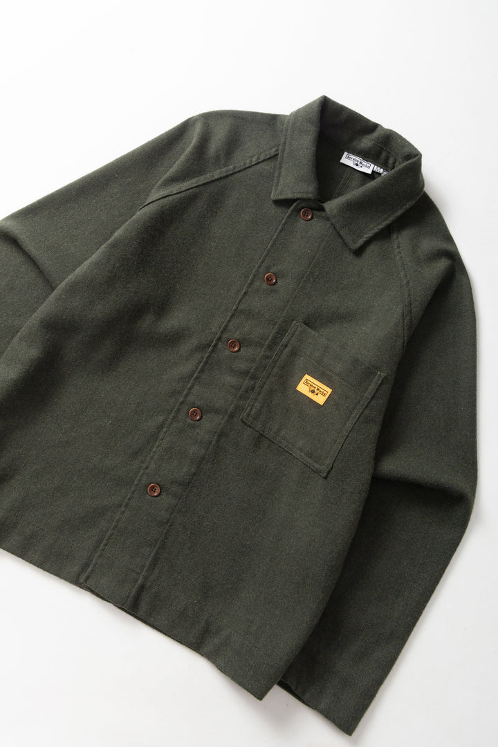 Service Works -  Flannel FOH Overshirt - Forest