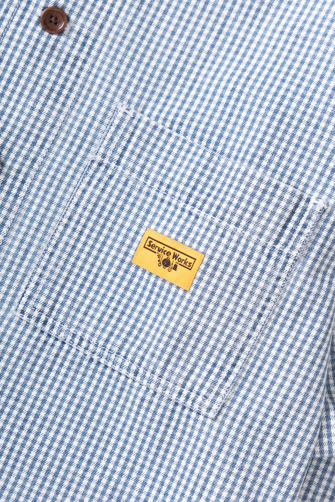 Service Works -  House Gingham FOH Overshirt - Blue