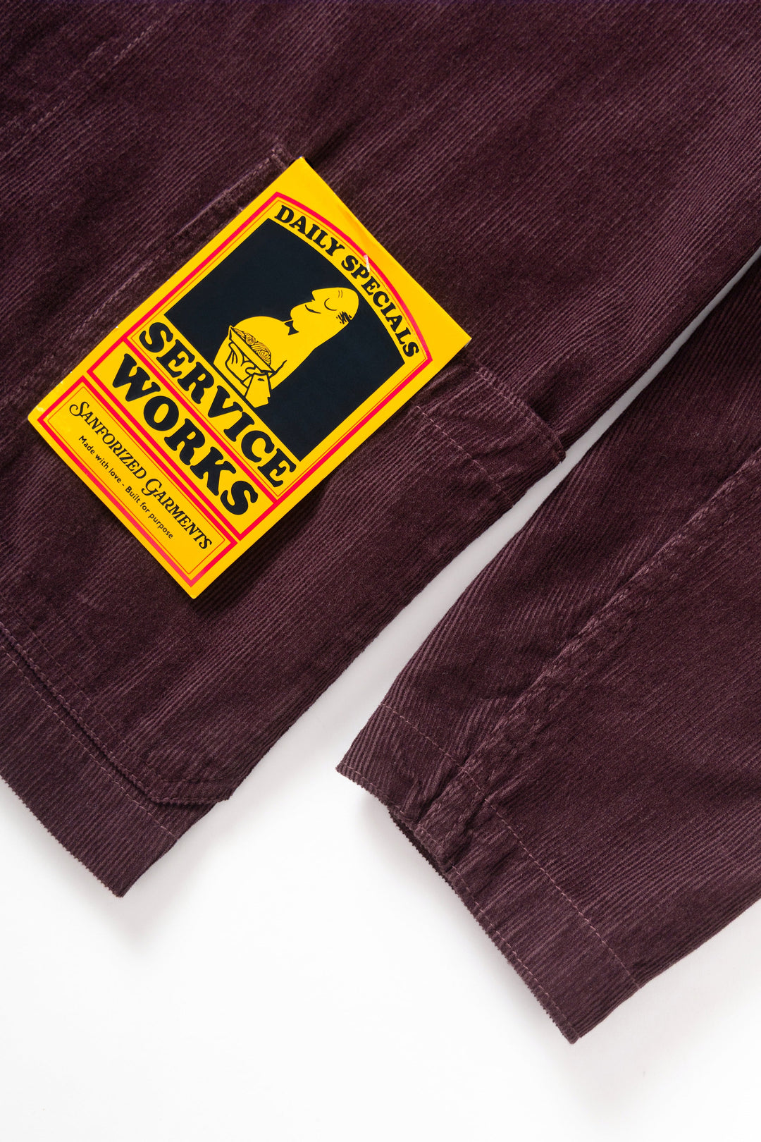 Service Works -  Fine Cord Server Suit Jacket - Burgundy