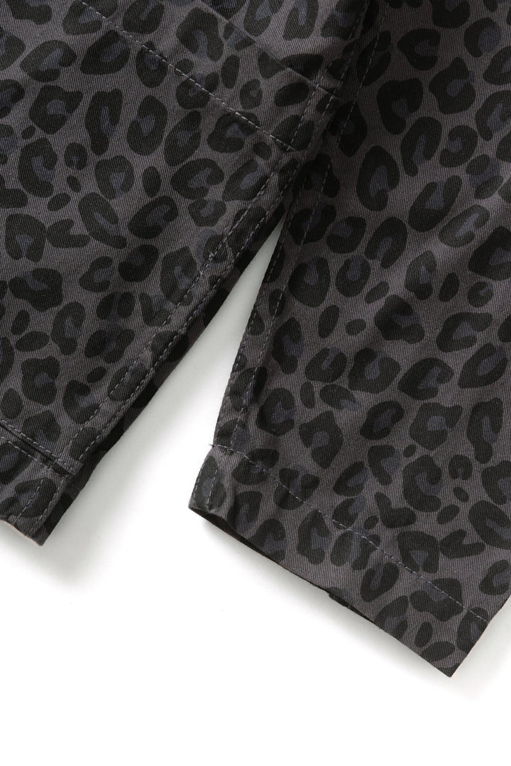 Service Works -  Patterned Easy Chef Shirt - Black Leopard