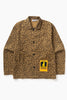Service Works -  Patterned Easy Chef Shirt - Brown Leopard