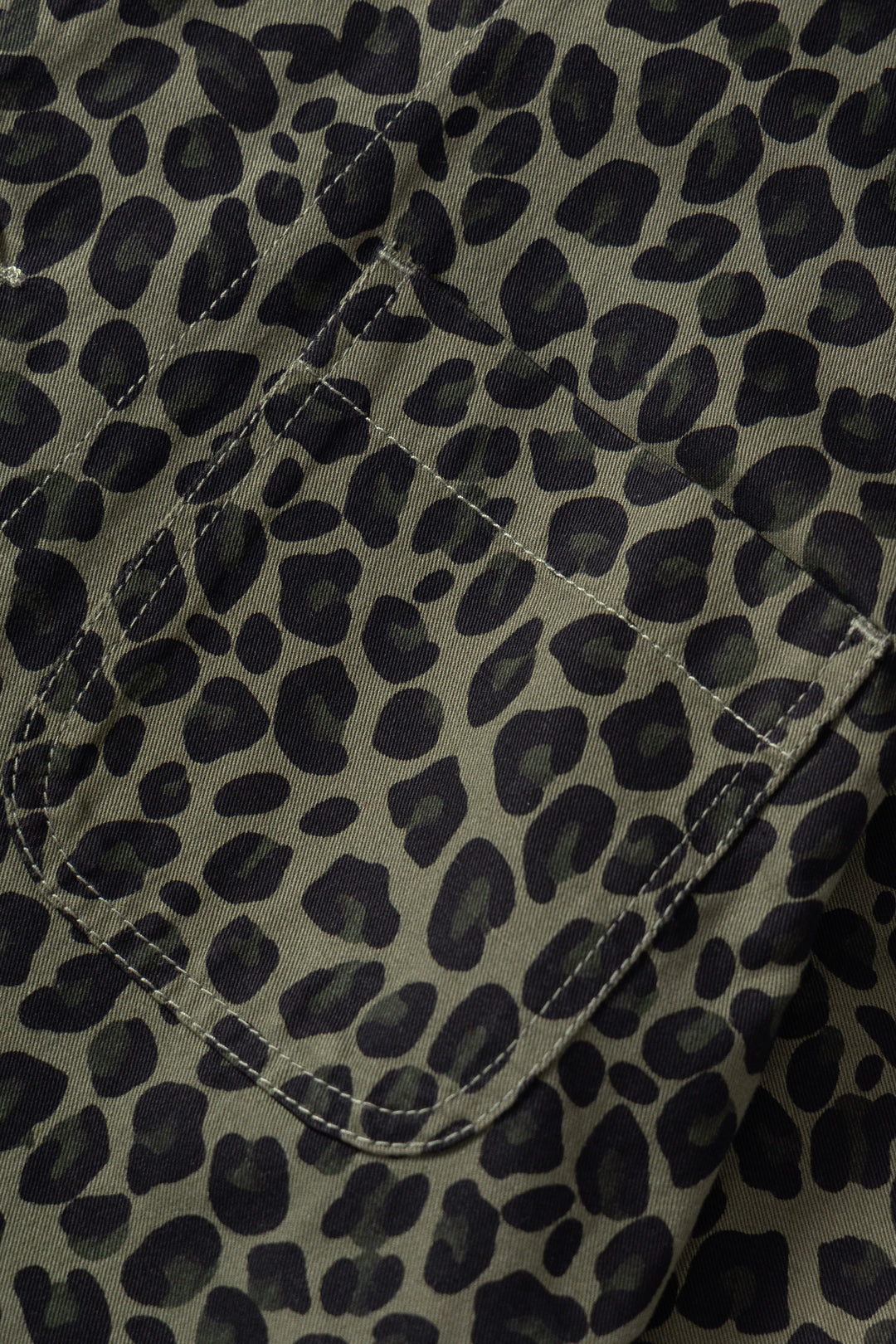 Service Works -  Patterned Easy Chef Shirt - Green Leopard