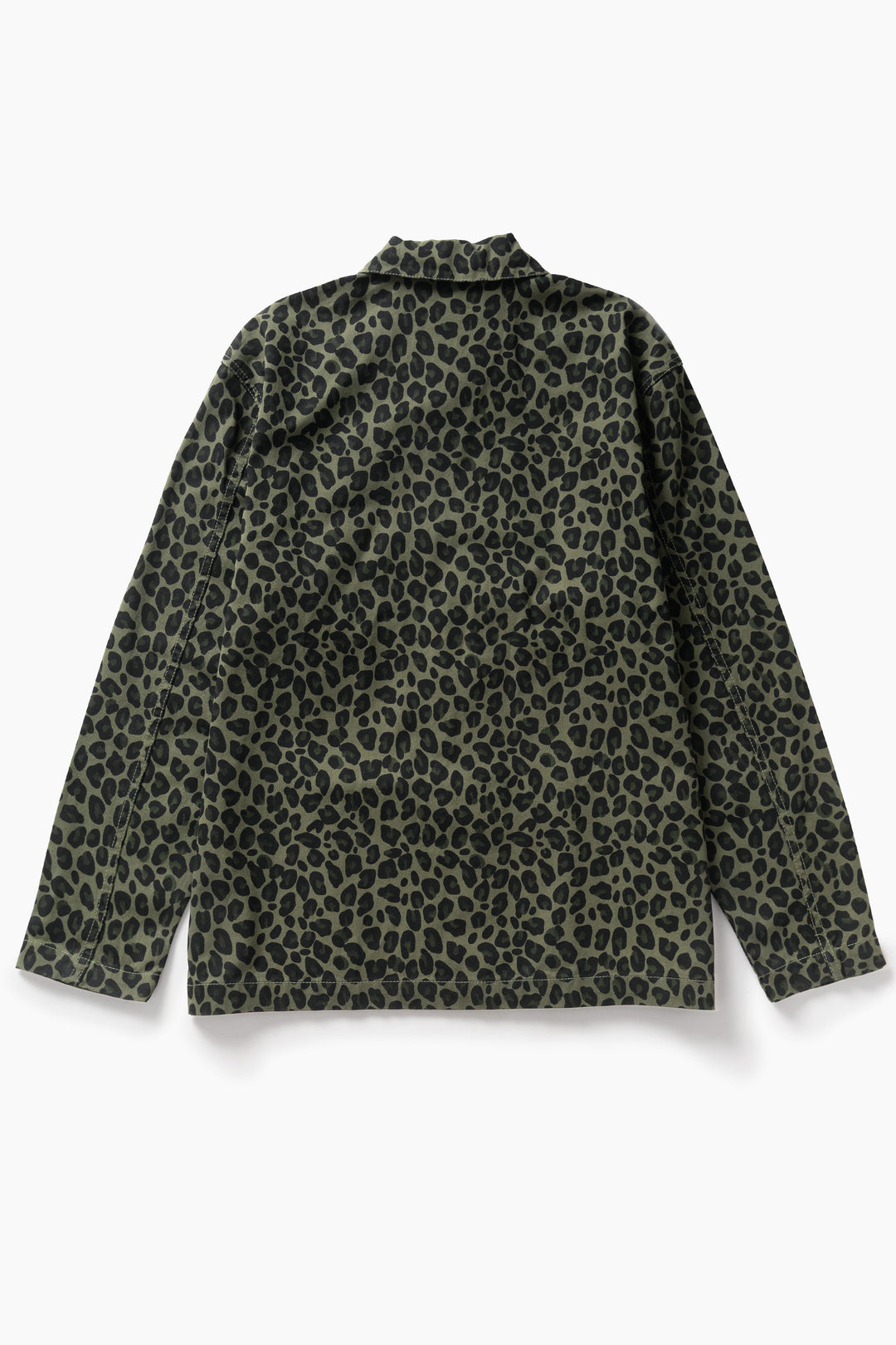 Service Works -  Patterned Easy Chef Shirt - Green Leopard
