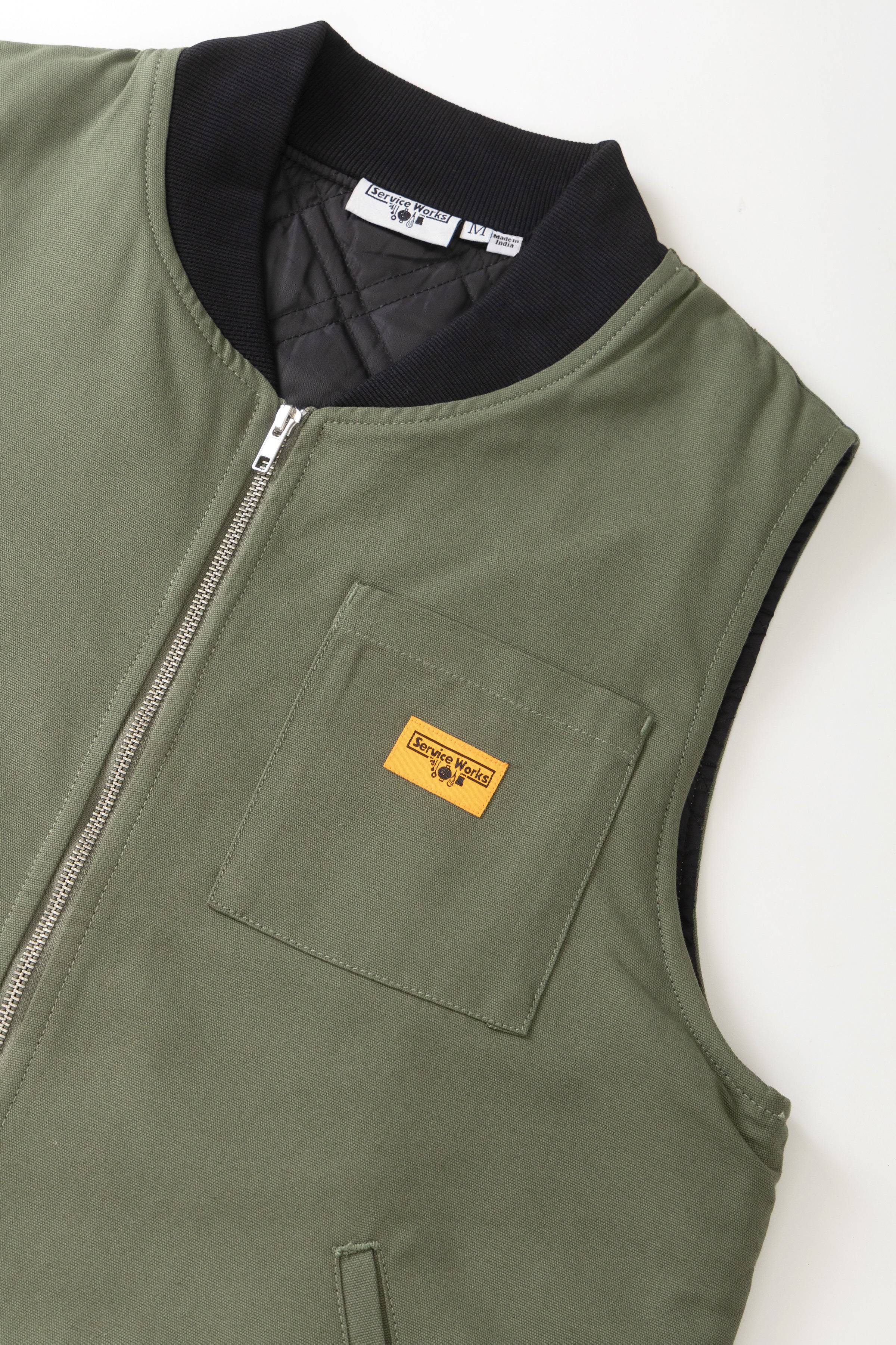 Service Works - Padded Work Vest Jacket - Olive – Blacksmith Store