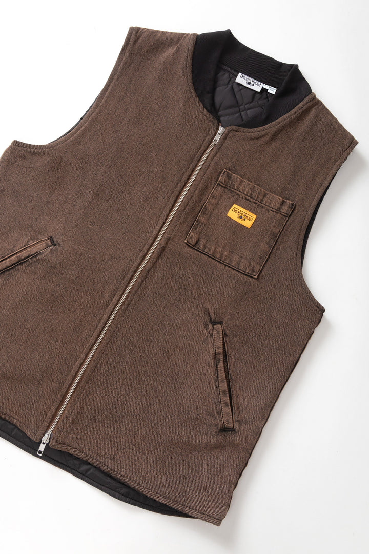 Service Works -  Over-Dyed Work Vest - Umber