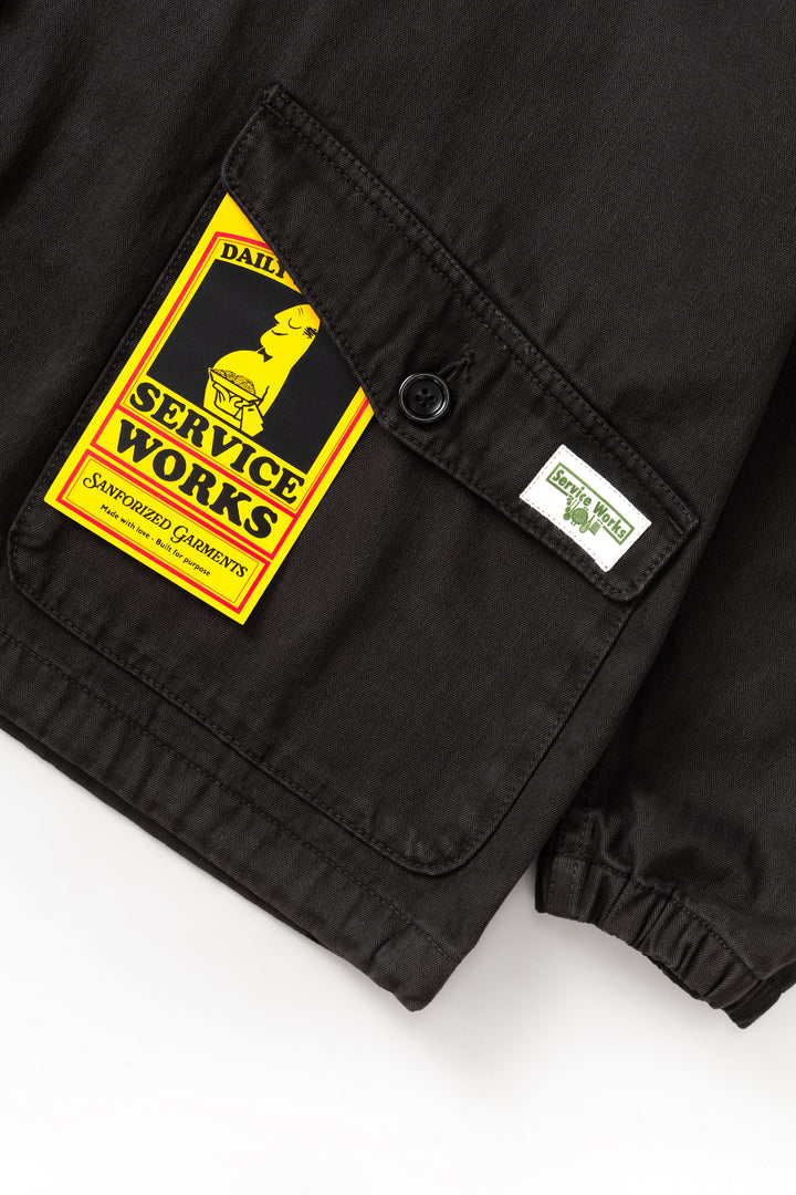 Service Works -  Pigment Herringbone Smock 2.0 - Black