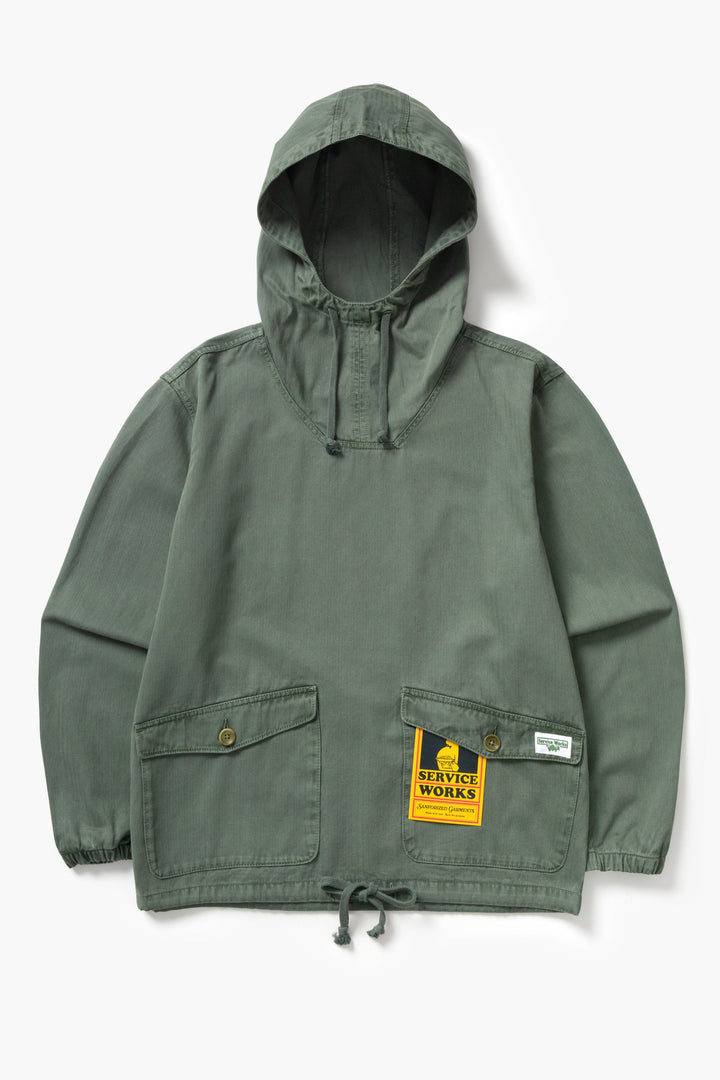Service Works -  Pigment Herringbone Smock 2.0 - Olive