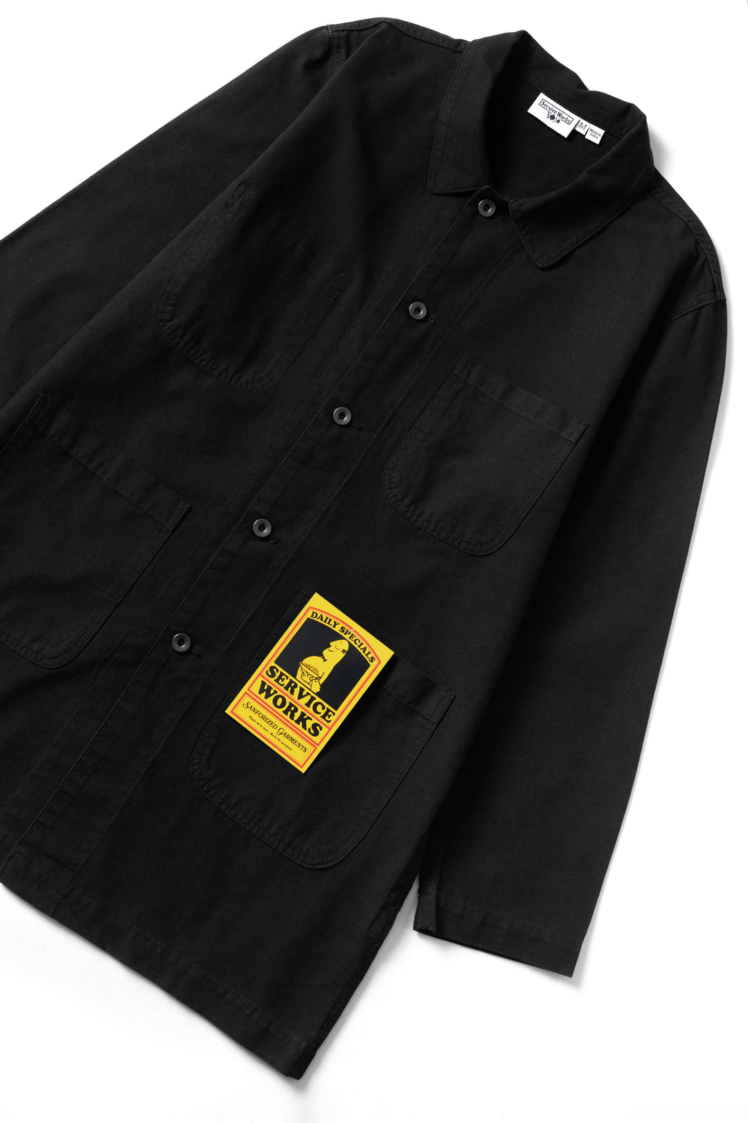 Service Works -  Canvas Long Shop Coat - Black