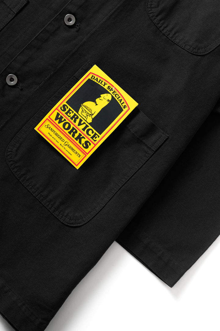 Service Works -  Canvas Long Shop Coat - Black