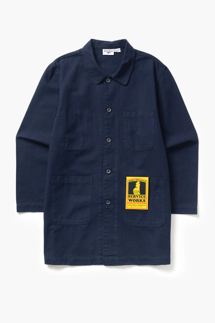 Service Works -  Canvas Long Shop Coat - Dark Navy