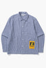 Service Works -  Gingham Waiter Shirt - Blue