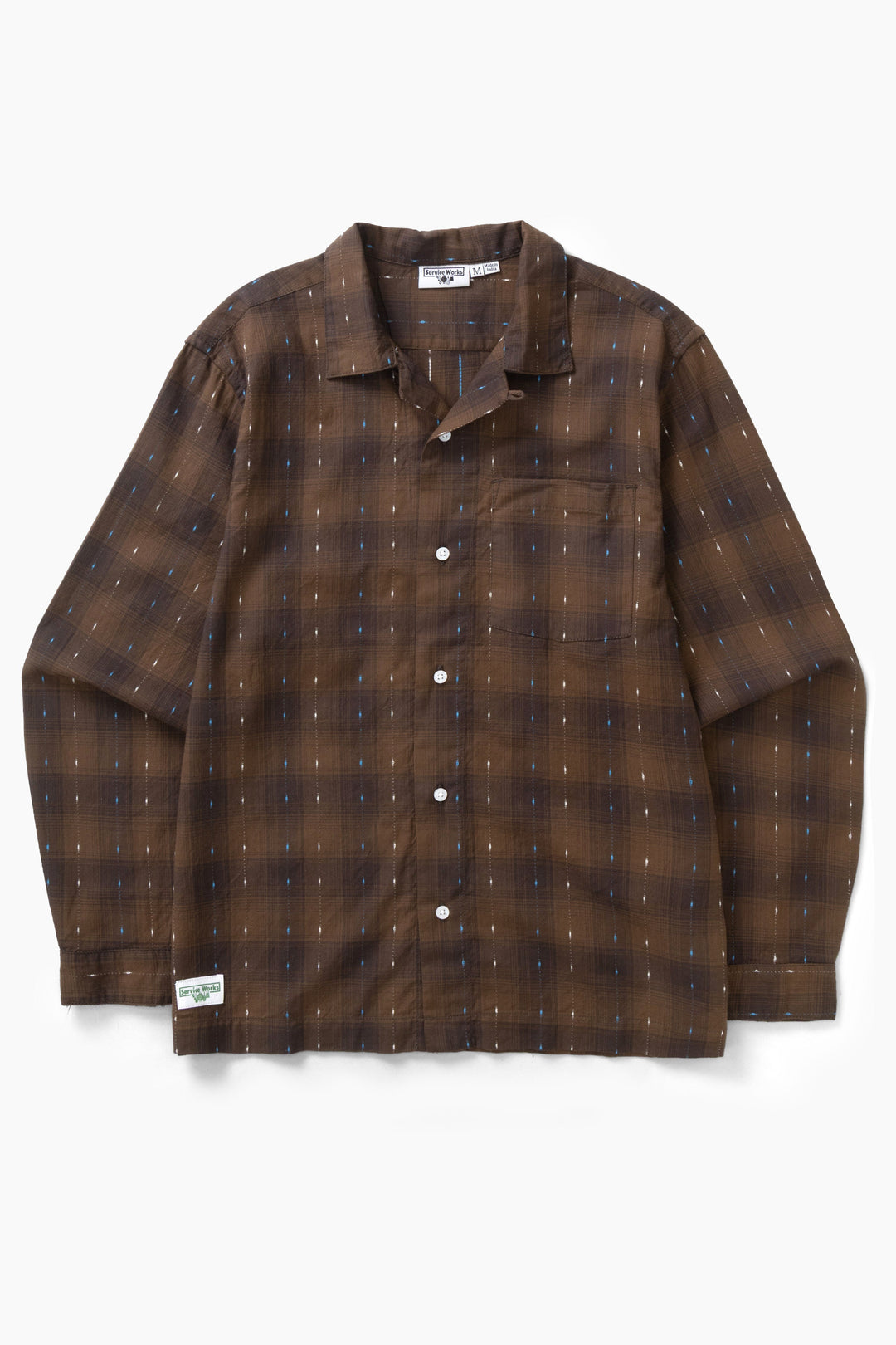 Service Works -  Drag Stitch Resort Shirt - Brown
