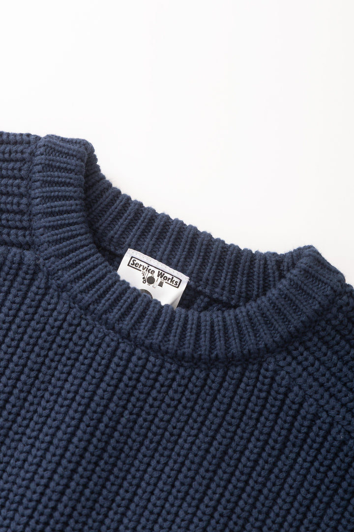 Service Works -  Artichoke Chunky Knit - Navy