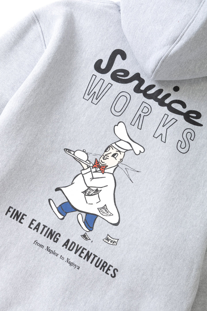 Service Works -  Eating Adventures Hoodie - Heather Grey