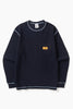 Service Works -  Waffle Contrast Thermal Long Sleeve Tee - Navy/Blue