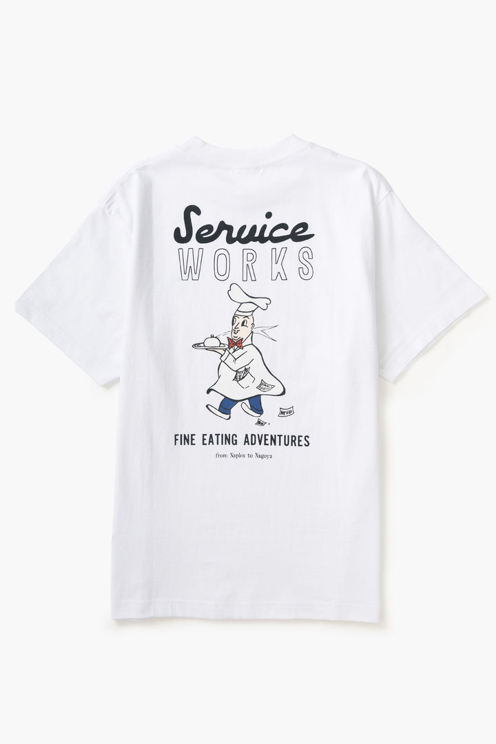 Service Works -  Eating Adventures Tee - White