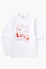 Service Works -  L O V E Long Sleeve Tee - White