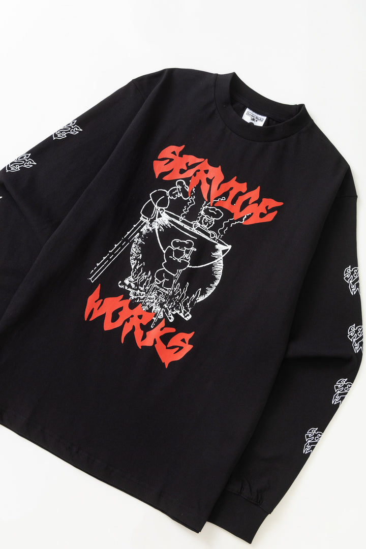 Service Works -  Boiling Point Long Sleeve Tee - Black