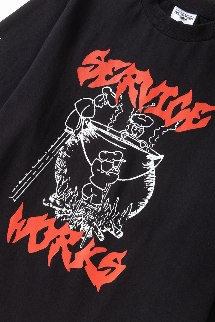 Service Works -  Boiling Point Long Sleeve Tee - Black