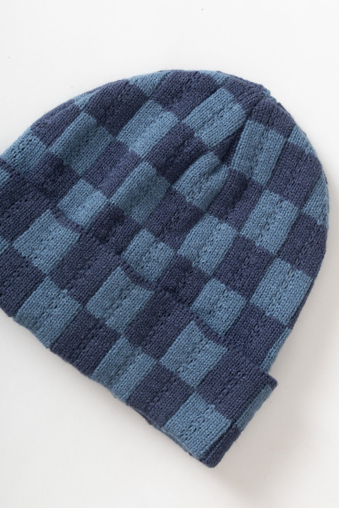 Service Works -  Chunky Check Beanie - Navy