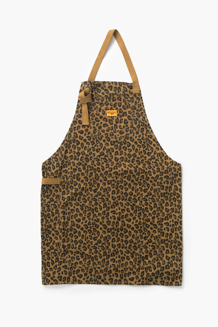 Service Works -  Patterned Apron - Brown Leopard