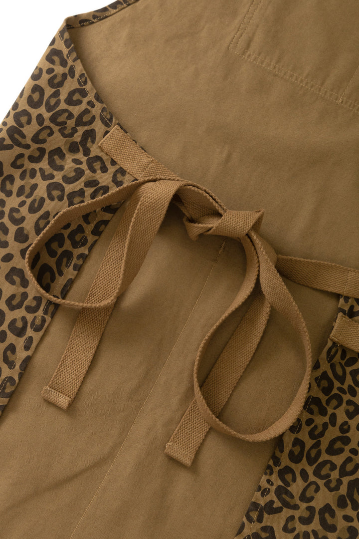 Service Works -  Patterned Apron - Brown Leopard