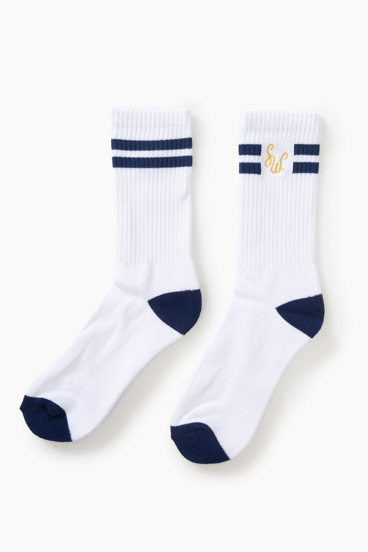 Service Works -  Monogram Socks - White