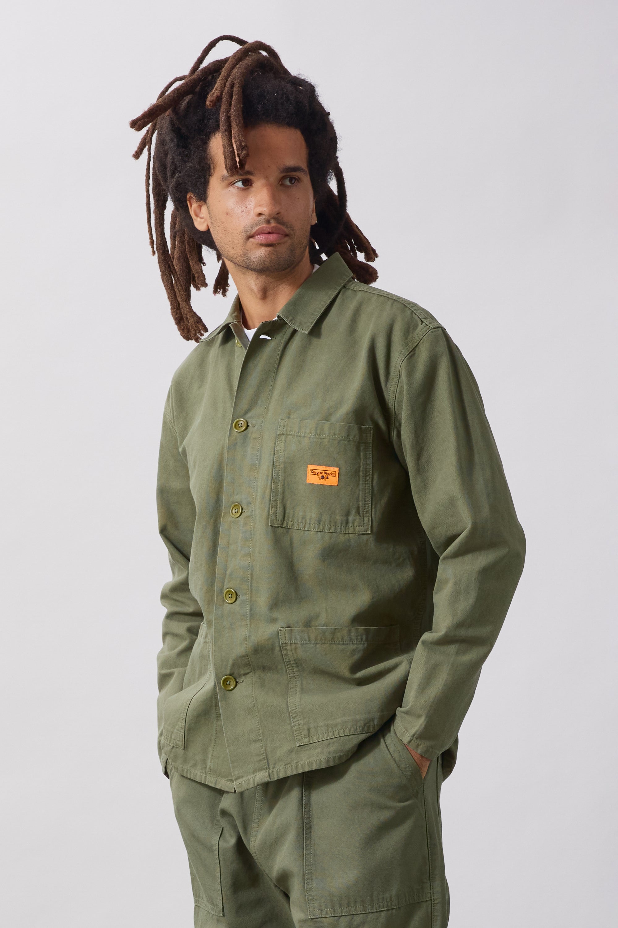 Service Works - Classic Chore Shirt - Olive – Blacksmith Store