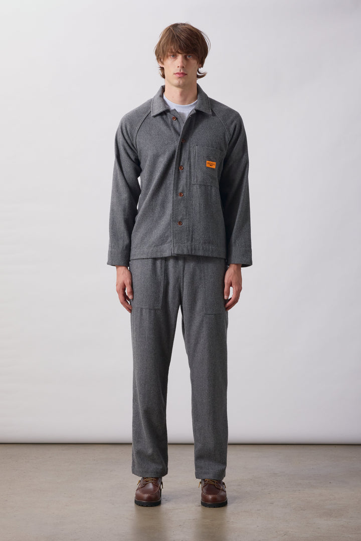 Service Works -  Flannel FOH Overshirt - Charcoal