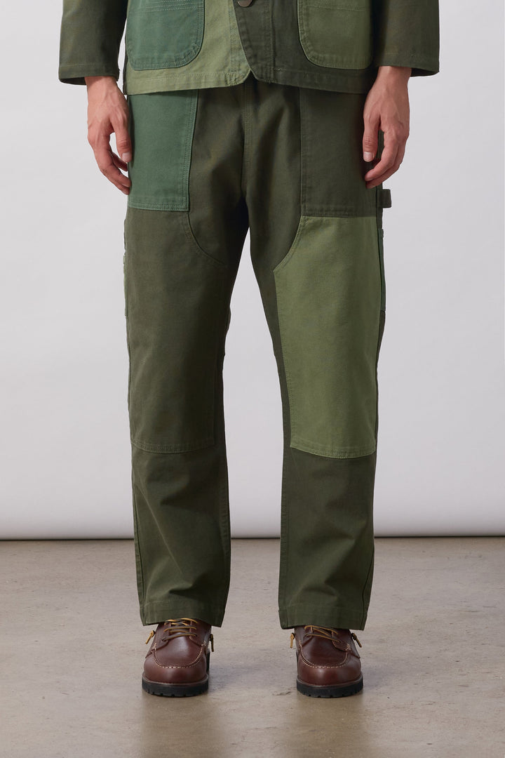 Service Works -  Patchwork Utility Chef Pants - Green