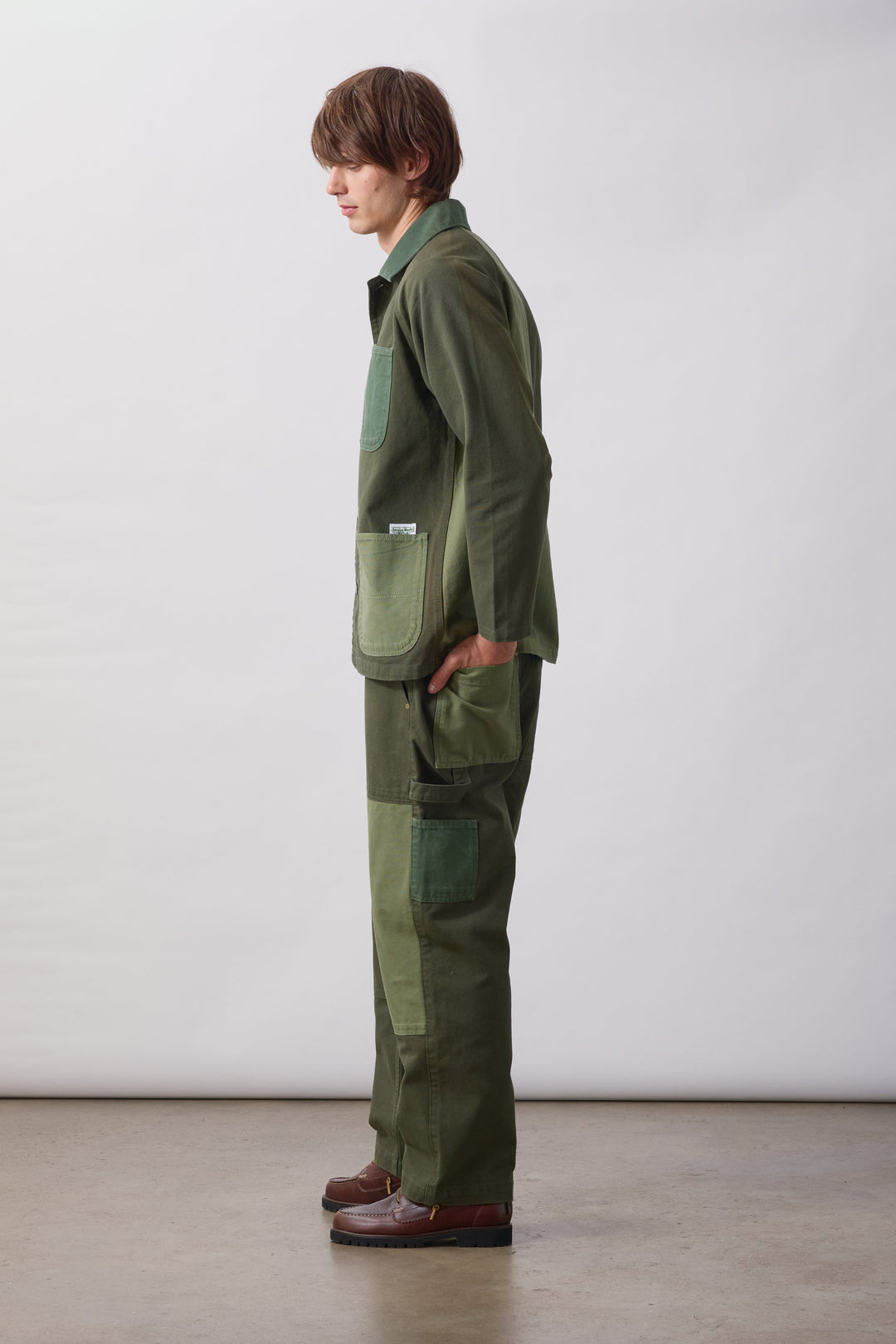 Service Works -  Patchwork Utility Chef Pants - Green