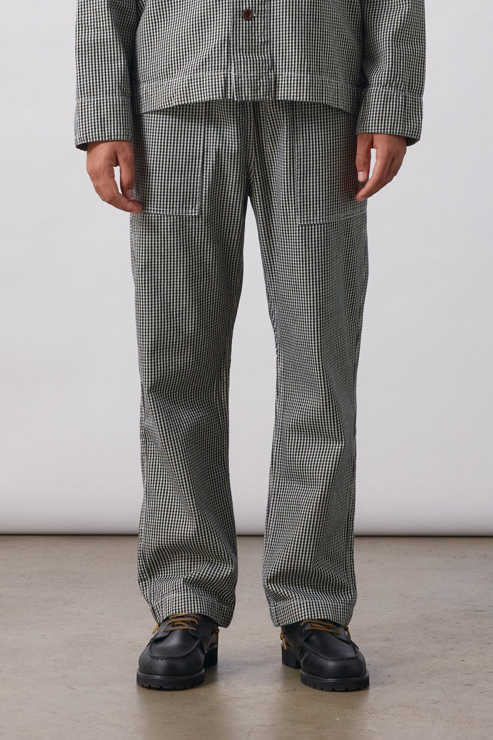 Service Works -  House Gingham Chef Pants - Black