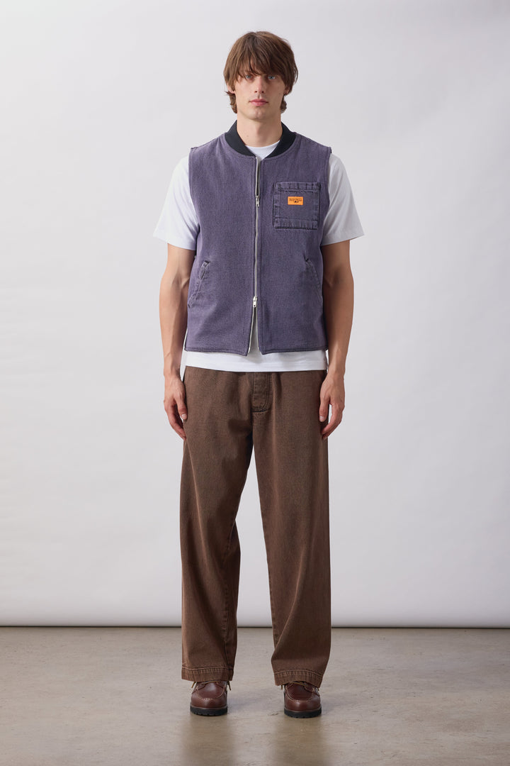 Service Works -  Over-Dyed Work Vest - Mauve