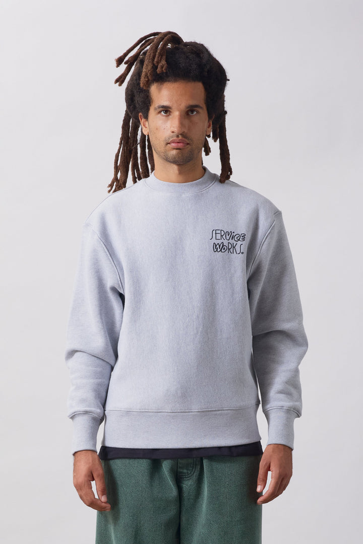 Service Works -  Double Vision Crewneck - Heather Grey
