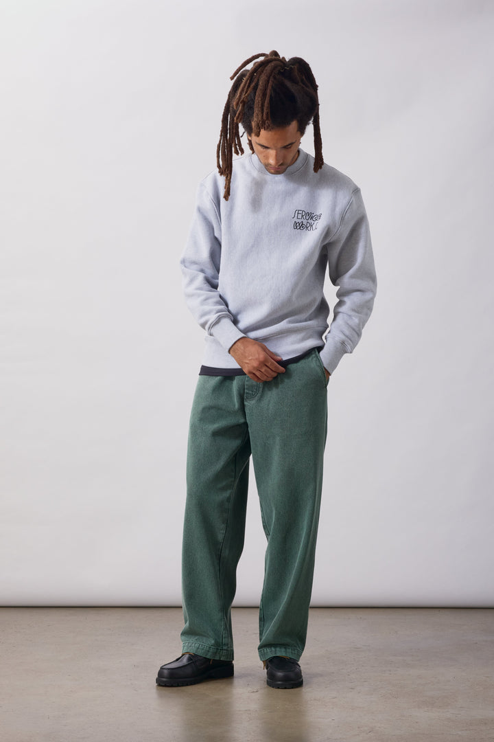 Service Works -  Double Vision Crewneck - Heather Grey