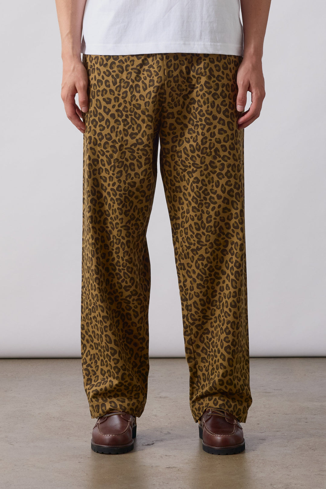 Service Works -  Patterned Easy Chef Pants - Brown Leopard