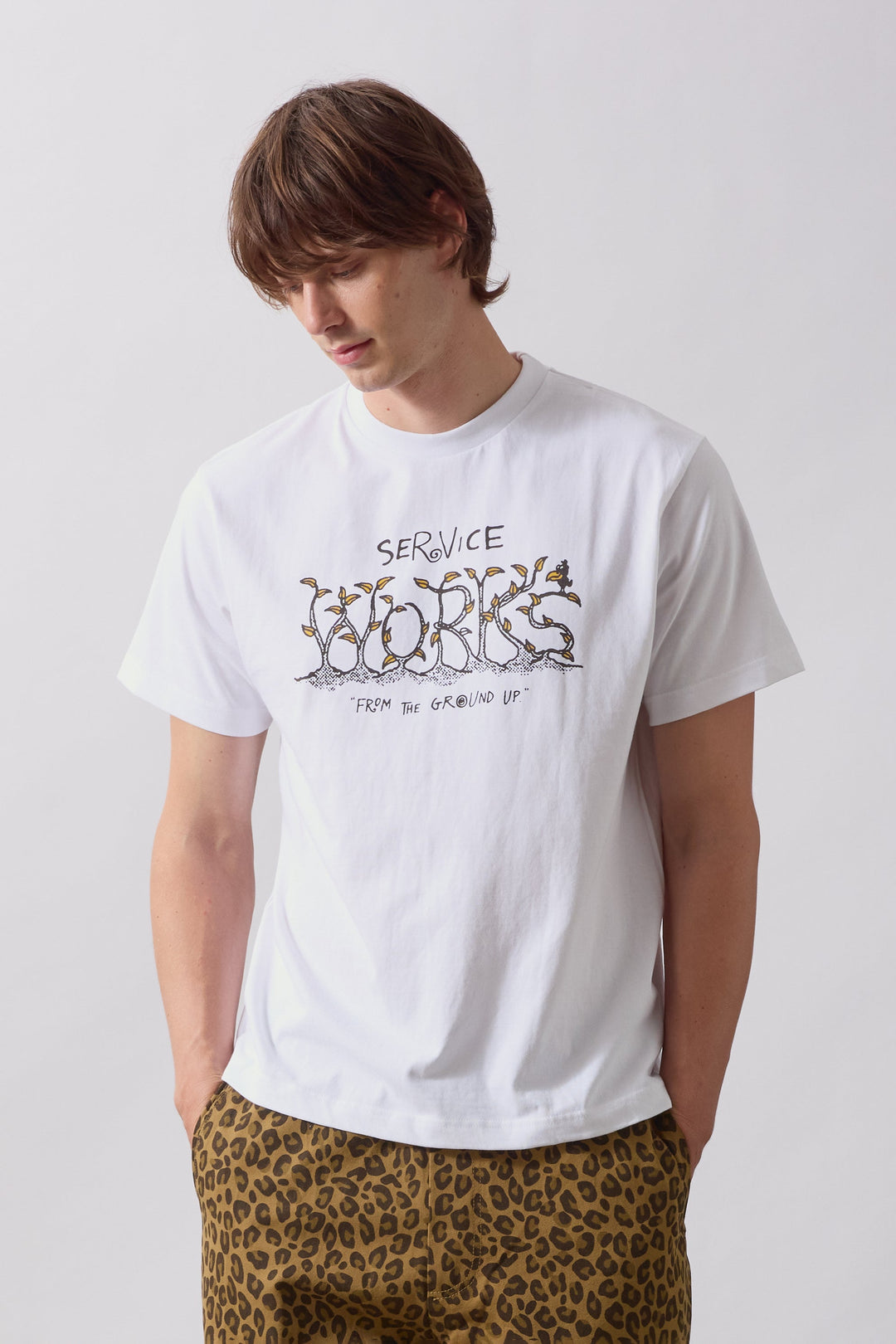 Service Works -  Ground Up Tee - White