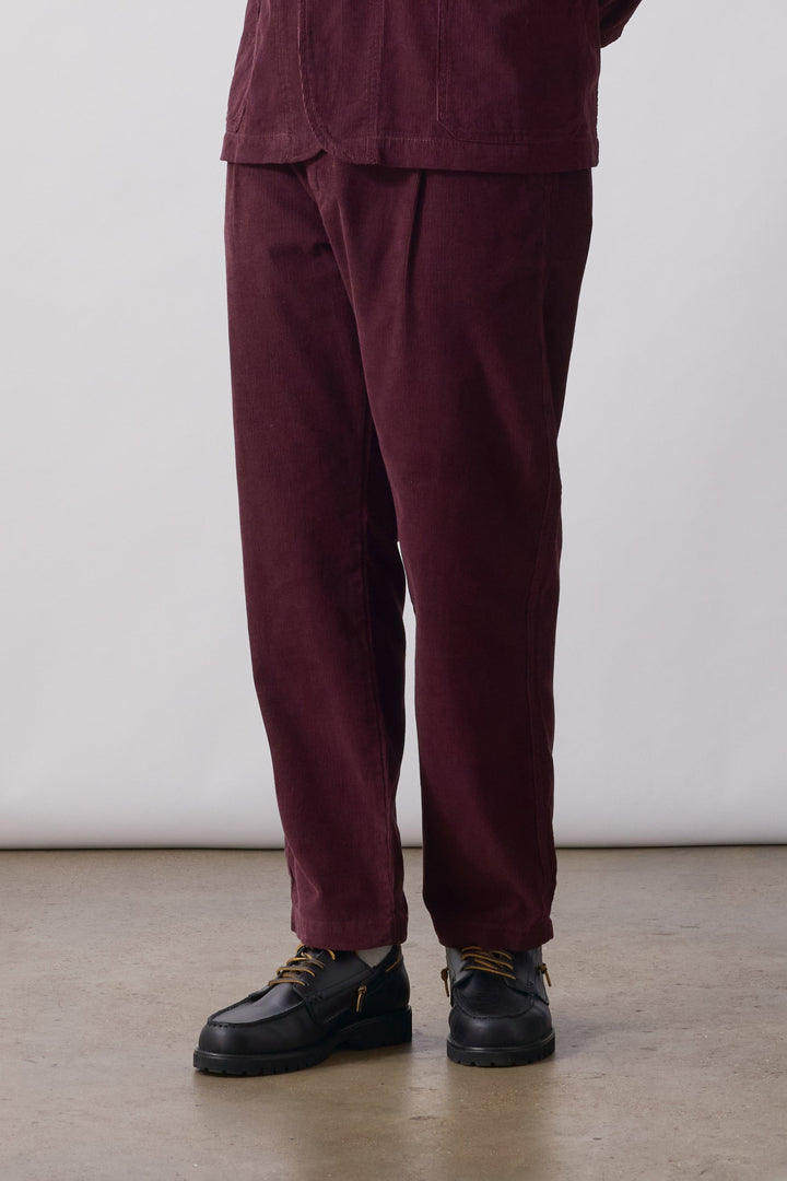 Service Works -  Fine Cord Waiter Pants - Burgundy