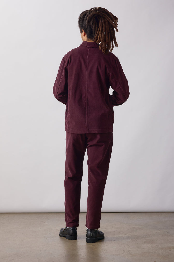 Service Works -  Fine Cord Server Suit Jacket - Burgundy